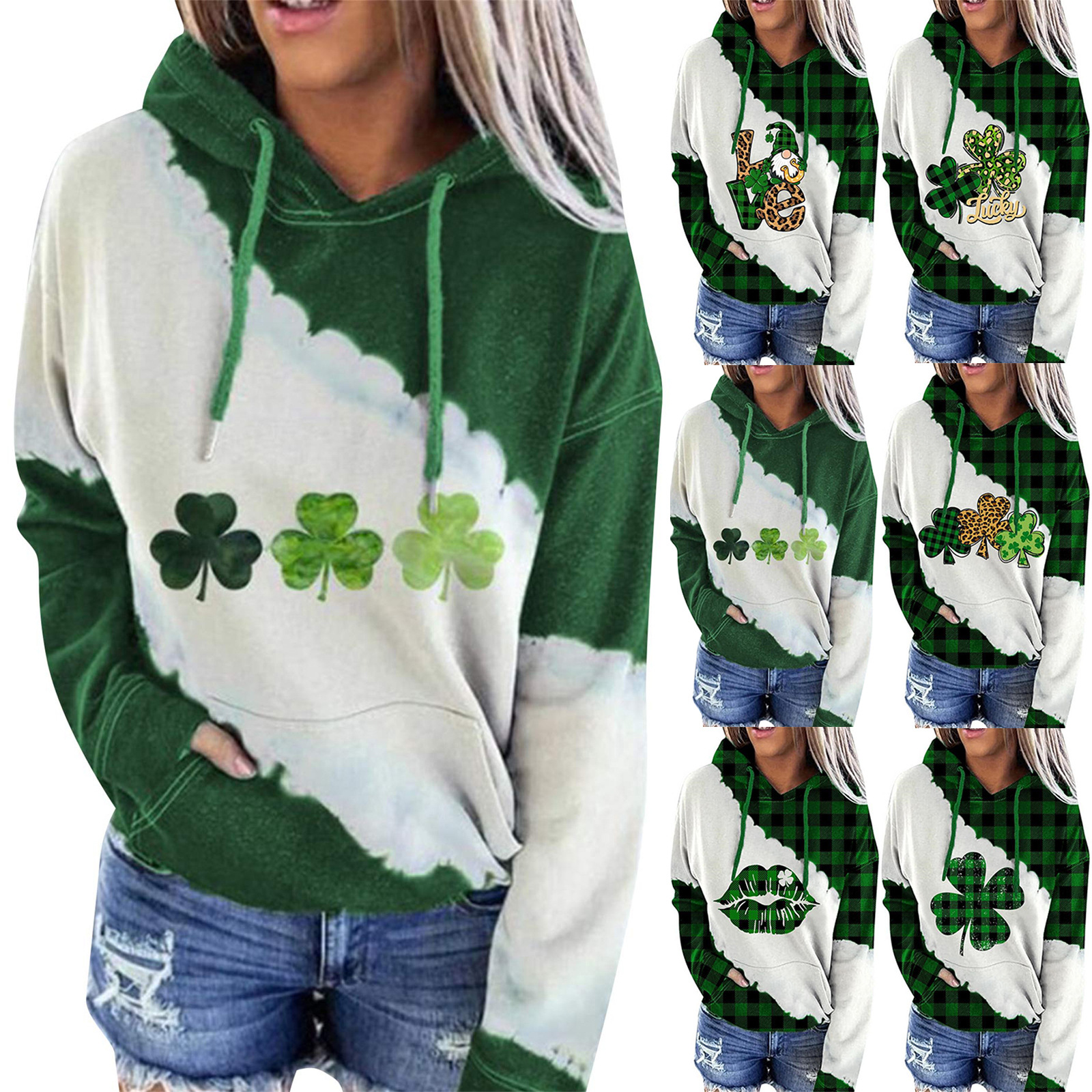 Lucky Clover Streetwear Hoodie